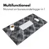 Donkergrijs - Bliksem - Marmer Muismat XXL klein 681 -sfeer4
