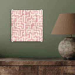 Doolhofpatroon - Roze - Wit - Abstract plexiglas 5mm klein 11 -sfeer3