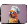 Papegaai - Koksmuts - Nieuwsgierig - Vogel laptophoes neopreen klein -zkaufland3dotto
