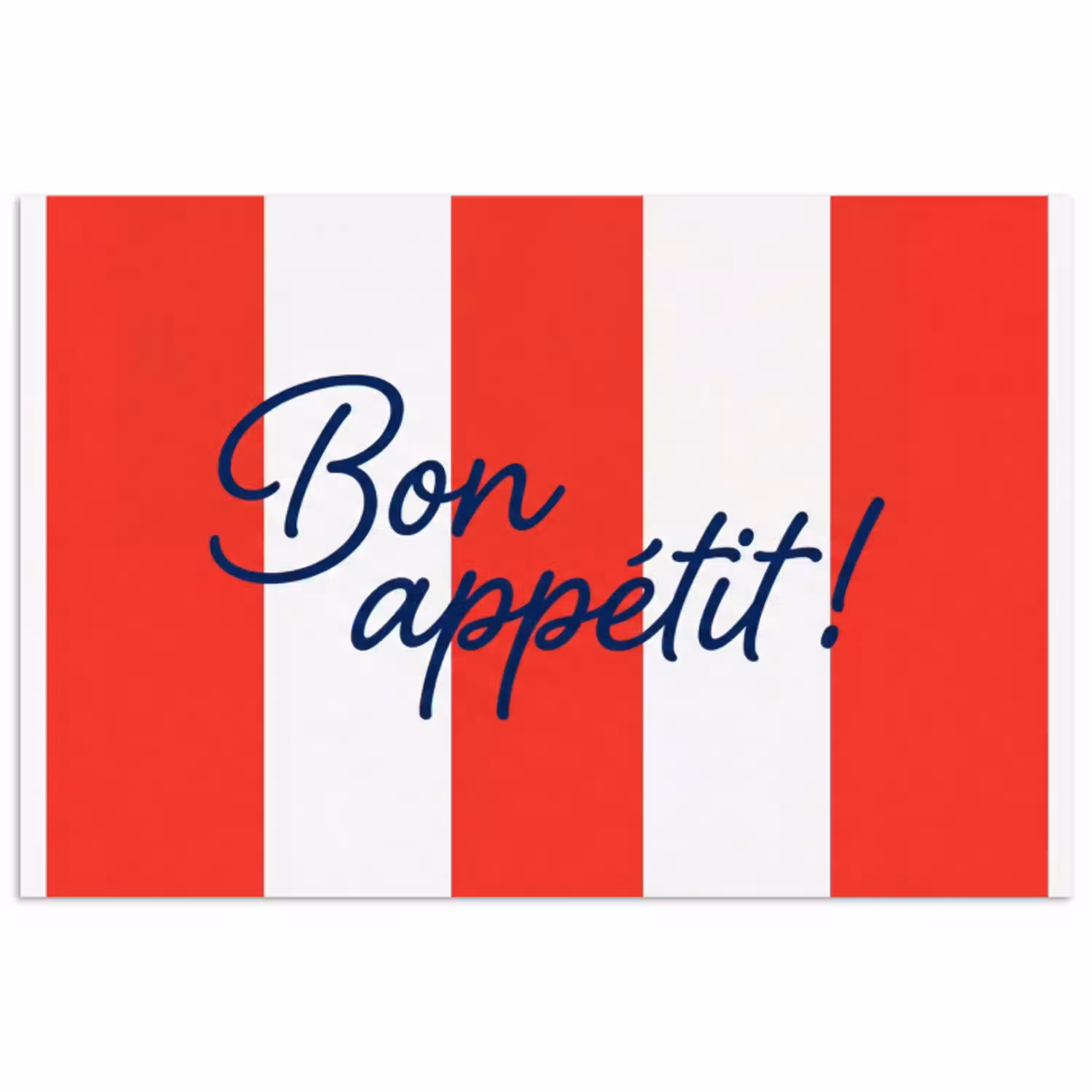 Eten - Spreuk - Keuken - Grafisch - Rood-Wit poster papier klein -3d
