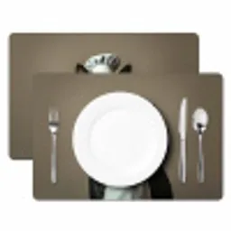 Kat - Kokskleding - Zwart - Wit Placemat vinyl groot -zzsfeer2_Kitchenyeah-website