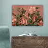 Kolibries - Bloemen - Groen - Roze canvas 2cm klein -sfeer4