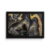 Marmer - Acryl - Goud - Luxe - Abstract fotolijst zwart zonder passe partout klein -3d