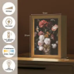 Stilleven met bloemen - Jan Davidsz de Heem - Kat Light Box met kabel (Tafellamp) klein -USP_NL