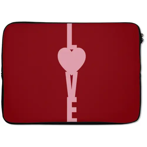 Love - Hart - Rood laptophoes neopreen klein -zkaufland3dotto