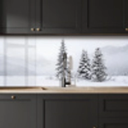 Fijnsparren - Sneeuw - Winter - Landschap - Stilte keuken achterwand 2 middel -sfeer1
