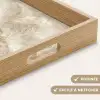 Lichtbeige - Onyx - Subtiel Dienblad Rechthoek middel 911 -USP_HandgreepFR