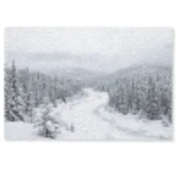 Rivier - Bevroren - Landschap - Winter Deurmat klein -zkaufland3d