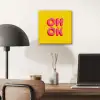 Oh ok - 3D - Geel - Roze aluminium wit klein -sfeer5