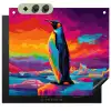 Ijsschots - Pinguïn - Abstract - Lucht Inductie beschemer met haakjes middel -3d