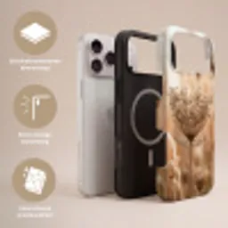 Schermbloem - Droogbloem - Winter - Beige - Minimalistisch Toughcase MagSafe Apple iPhone 17 Pro Max klein -USP_Lagen_NL