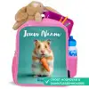 Hamster - Wortel - Dier Kinderrugzak - Roze middel -inhoud_NL