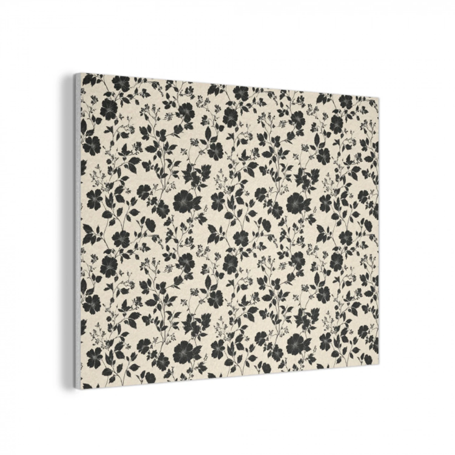 Bloemen - Dessin - Zwart PET vilt klein 837 -3d