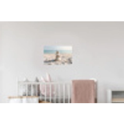 Stenen - Stapel - Zand - Zee Muursticker klein -kinderkamer