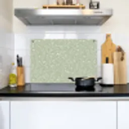 Bloemen - Patroon - Groen Inductie beschemer met haakjes klein 777 -sfeer2