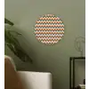 Retro - Disco - Golven - Kleur Wandcirkel kunststof plaat 5mm dik klein 188 -sfeer3