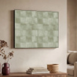 Vlakken - Rustiek - Groen Textielframe zwart klein 947 -sfeer3