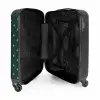 Patronen - Plus patroon op grijsblauw NBS - Handbagage koffer - Kinderen Unisex middel -binnenkant