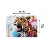 Abstract - Luipaard - Kleurrijk Placemat vinyl groot -specs