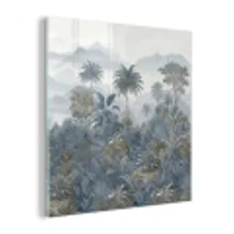Jungle - Landschap - Blauw plexiglas 5mm klein -z3d