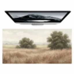 Landschap - Minimalistisch - Beige Muismat XXL klein -zzz3d