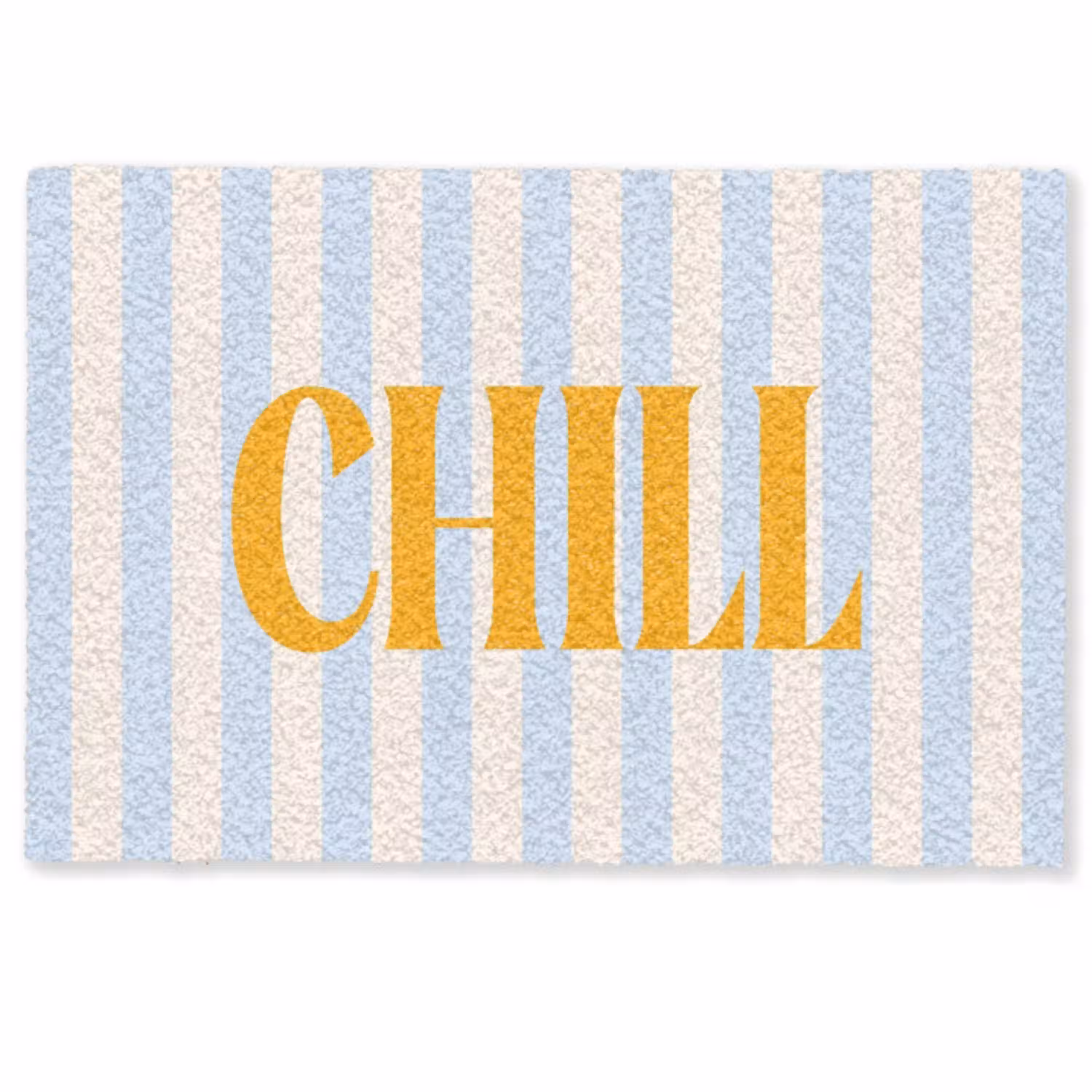 Oranje - Blauw - Strepen - Chill Deurmat klein -zkaufland3d