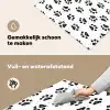 Paw - Pattern -Black Inductie beschemer met haakjes klein 777 -ky-schoon-nl