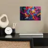 Abstract - Explosie - Neonkleuren poster papier klein -sfeer1