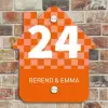 Oranje - Blokjes - Klassiek Naambord Huisje klein -sfeer6