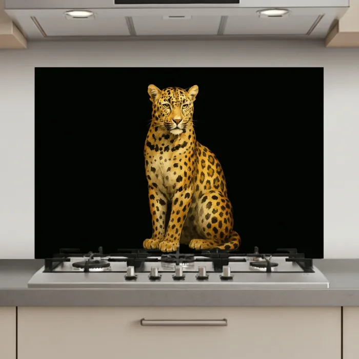 Panter - Realistisch - Bruin keuken achterwand spatscherm klein -3d_website