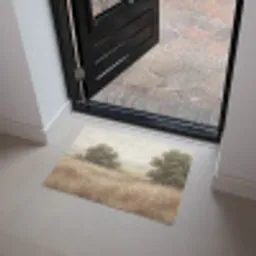 Landschap - Minimalistisch - Beige Deurmat klein -sfeer5