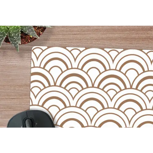 Klassiek - Motief - Terracotta muismat rubber klein 262 -closeup