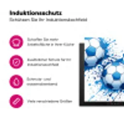 Voetballen - Verf - Sport - Blauw Inductie beschermer vinyl 3mm klein -zzzzzzz-lf-ups