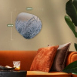 Rijp - Gras - Kristallen - Winter - Minimalistisch Wandcirkel Organisch Forex 3mm klein -sfeer3