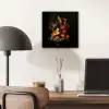 Schaal - Boeket - Bloemen aluminium wit klein -sfeer5
