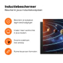 Ruimte - Zonnestelsel - Blauw Inductie beschermer vinyl 3mm klein -zzzzzzz-td-ups
