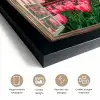 Doorkijk - Tulpen - Bloemen - Molen - Raam fotolijst zwart zonder passe partout klein -sfeer2