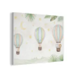 Aquarel - Luchtballonnen - Pastel PET vilt klein -3d