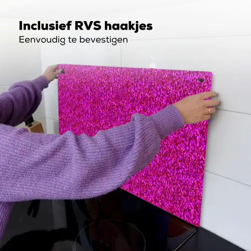 Vloeiend - Olie - Roze - Verf Inductie beschemer met haakjes klein 777 -ky-ophangen-nl