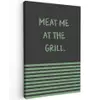 Quote - Groen - Grill - Zomer canvas 2cm klein -z3d