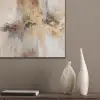 Modern - Bruin - Abstract - Beige PET vilt klein -sfeer6_closeup