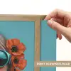 Vrouw - Blauw - Vlinder - Bloemen - Aesthetic Light Box met batterij (Wandlamp) middel -USP_websiteprintNL