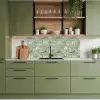 Klassiek - Botanisch - Groen keuken achterwand 2 middel 871 -sfeer3