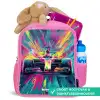 Raceauto - Explosie - Kleurrijk - Abstract Kinderrugzak - Roze middel -inhoud_NL