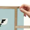 Giraffe - Illustratie - Bruin - Minimalistisch Light Box met batterij (Wandlamp) middel -USP_websiteprintNL