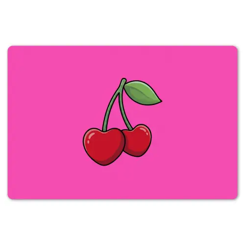 Kers - Roze - Fruit Placemat vinyl groot -zzsfeer1_Kitchenyeah-website