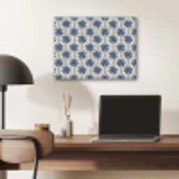 Symmetrisch - Palm - Blauw PET vilt klein 837 -sfeer5