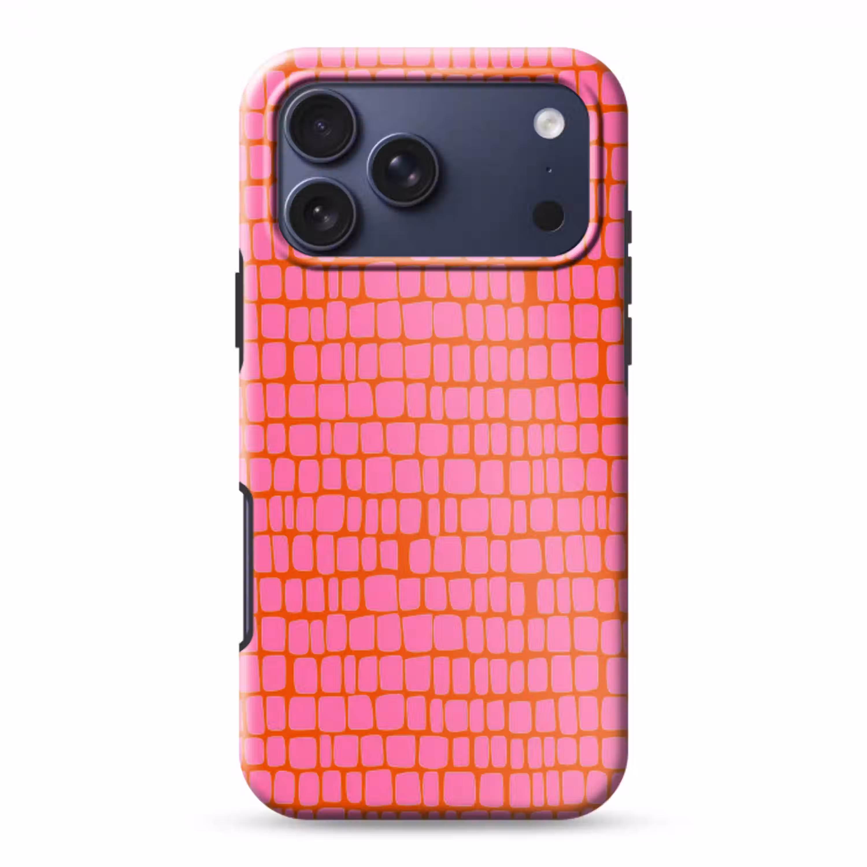 Organisch - Raster - Roze Toughcase MagSafe Apple iPhone 17 Pro Max klein 1019 -3d