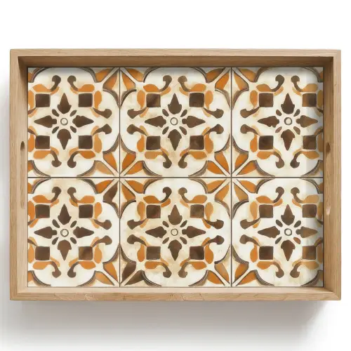 Vintage - Spaans - Decoratie - Keramiek Dienblad Rechthoek middel -z3d_shopping