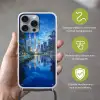 Stad Kuala Lumpur - Skyline - Wolkenkrabbers - Water Hoesje iPhone 16 Pro Max met koord klein -sfeer2_NL